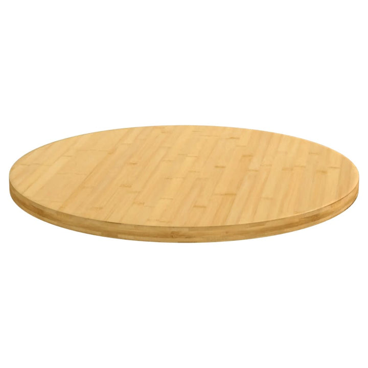 bordplade Ø90x2,5 cm bambus