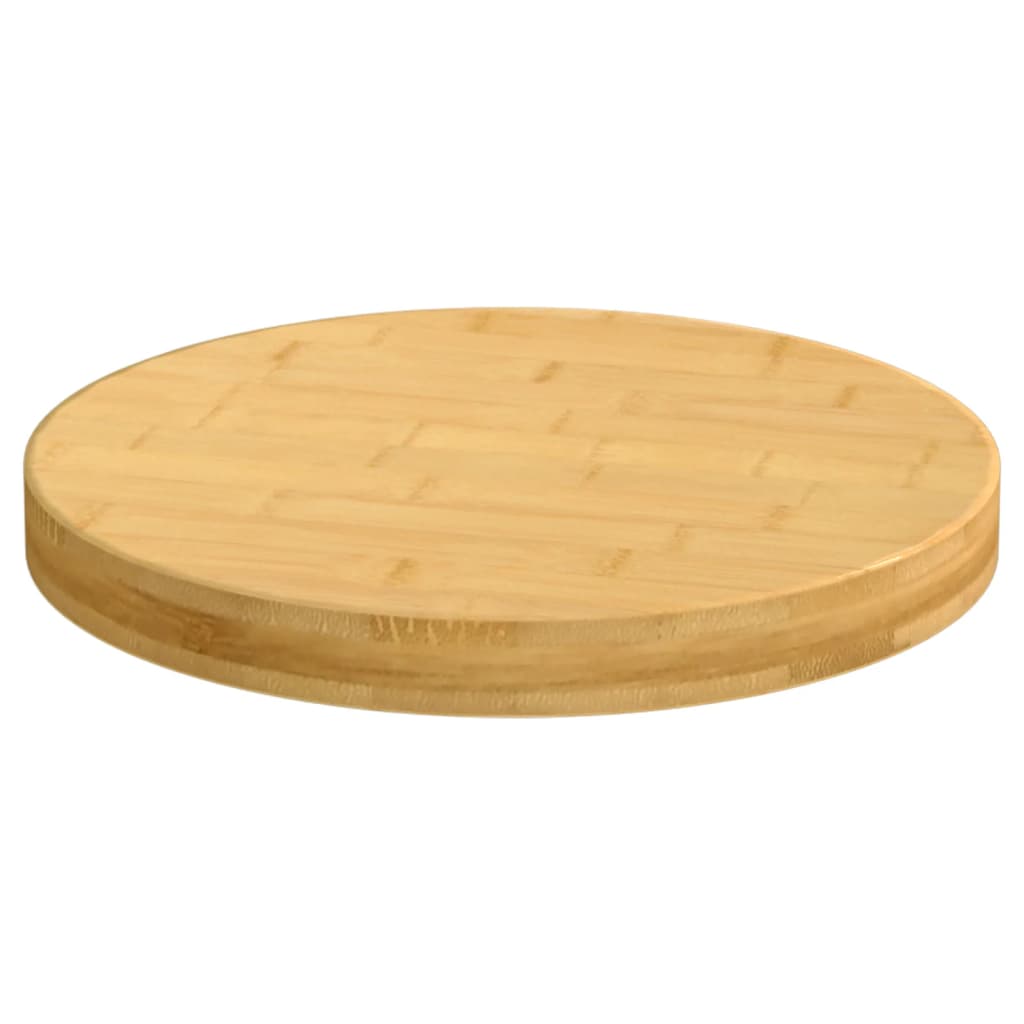 bordplade Ø40x4 cm bambus