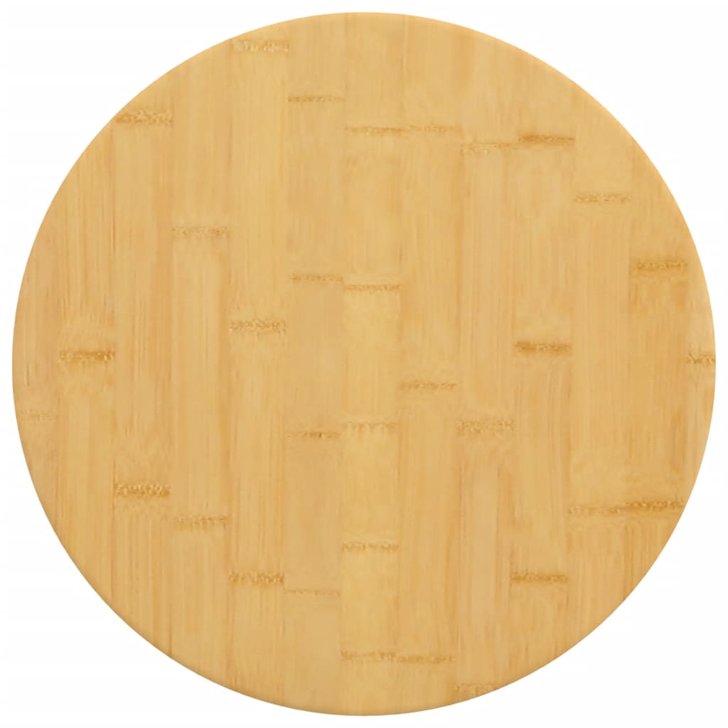 bordplade Ø50x4 cm bambus