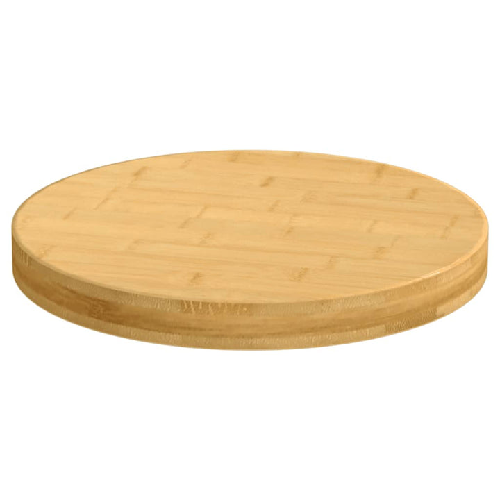 bordplade Ø50x4 cm bambus