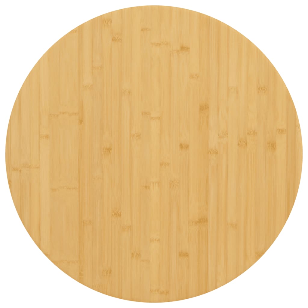 bordplade Ø60x4 cm bambus