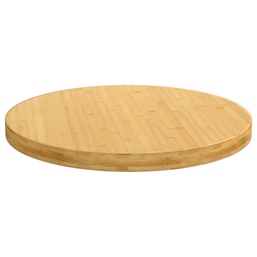 bordplade Ø60x4 cm bambus
