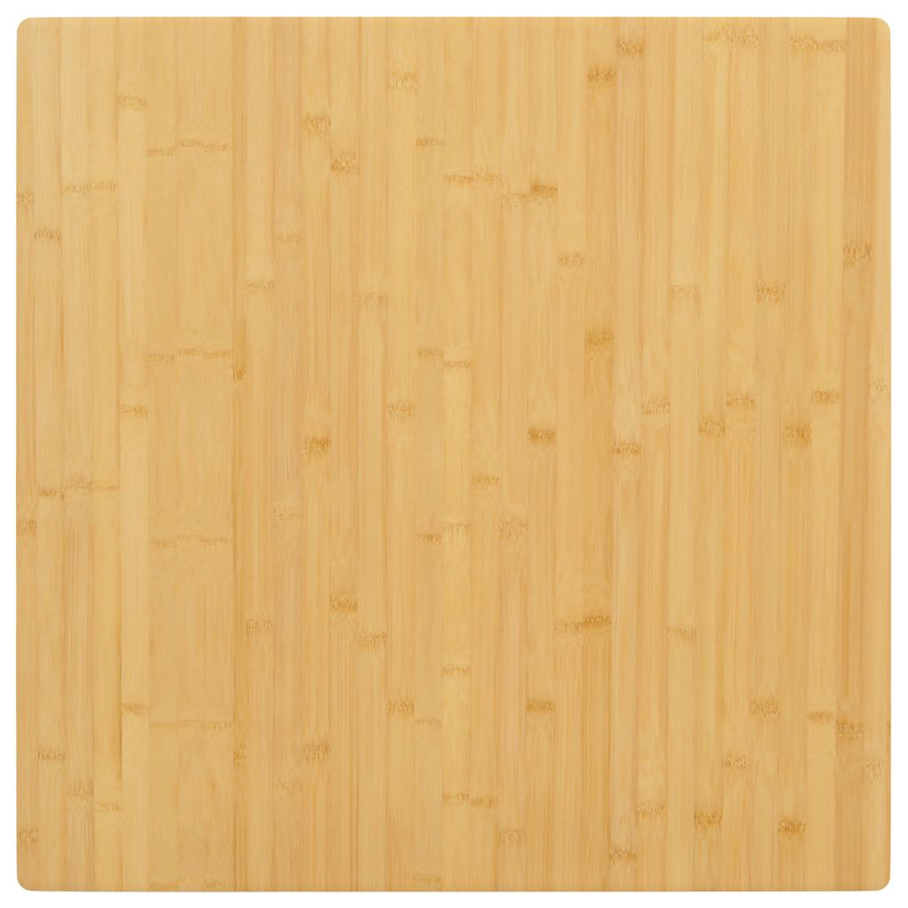 bordplade 70x70x2,5 cm bambus