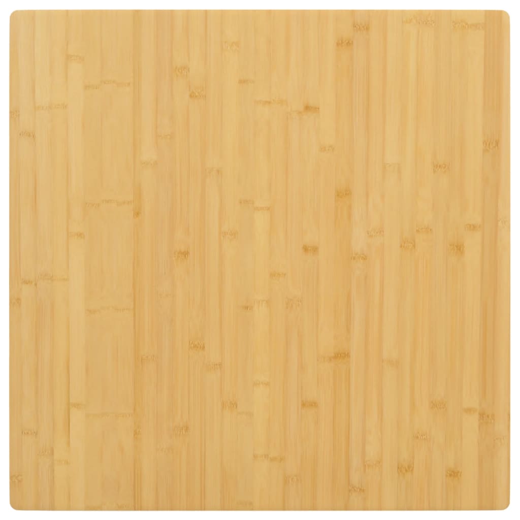 bordplade 80x80x2,5 cm bambus