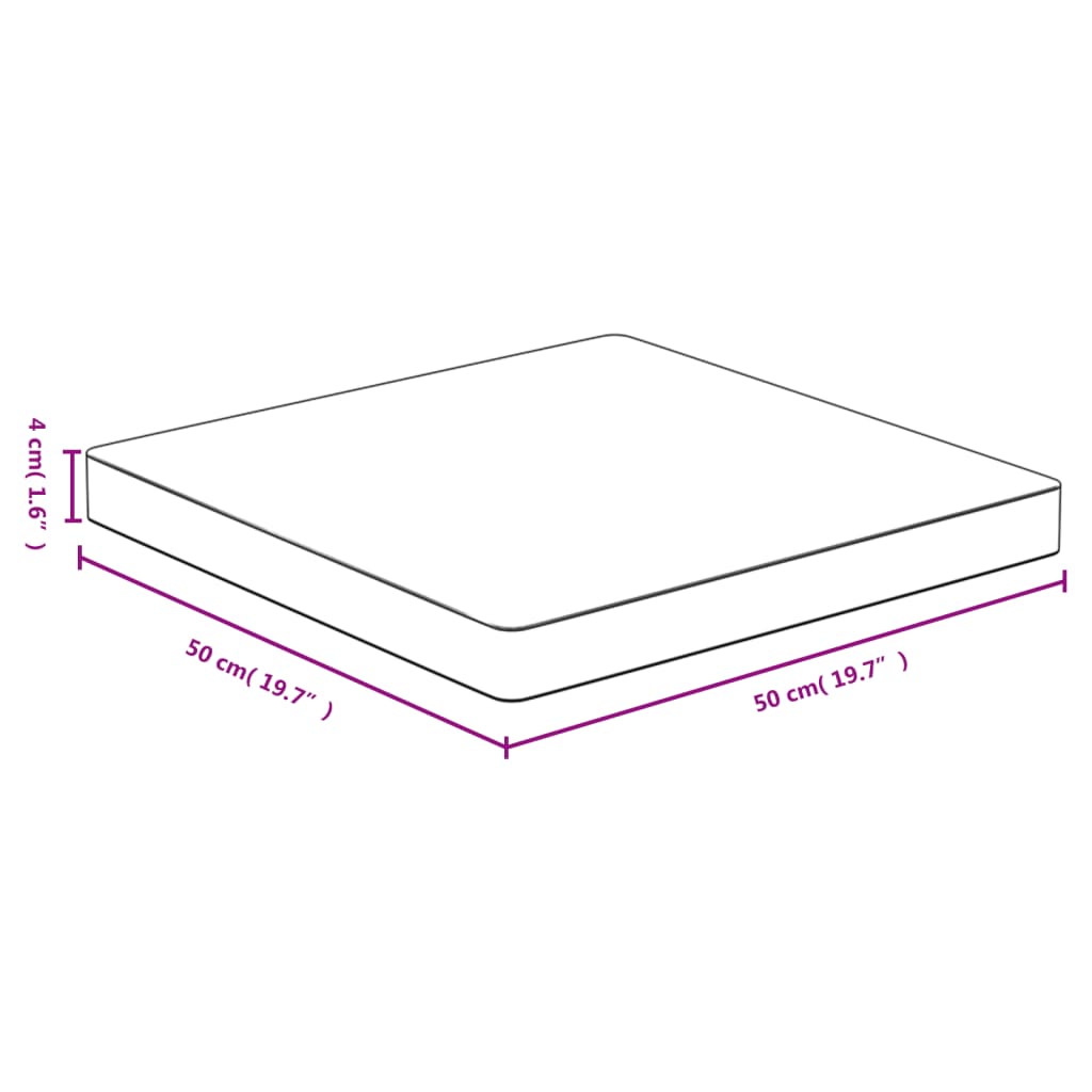bordplade 50x50x4 cm bambus
