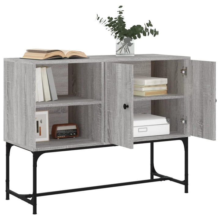 skænk 100x40x79,5 cm konstrueret træ grå sonoma-eg