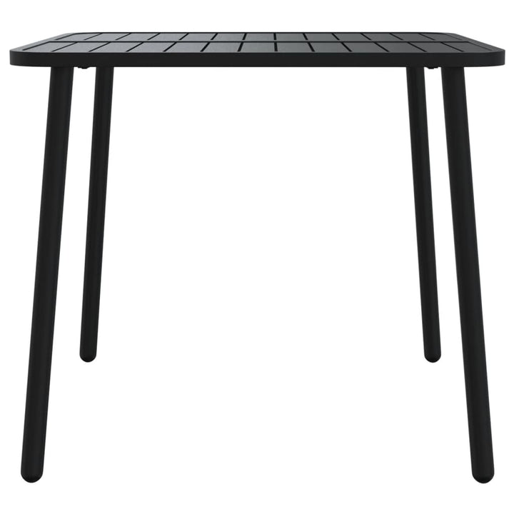 havebord 80x80x71 cm stål antracitgrå