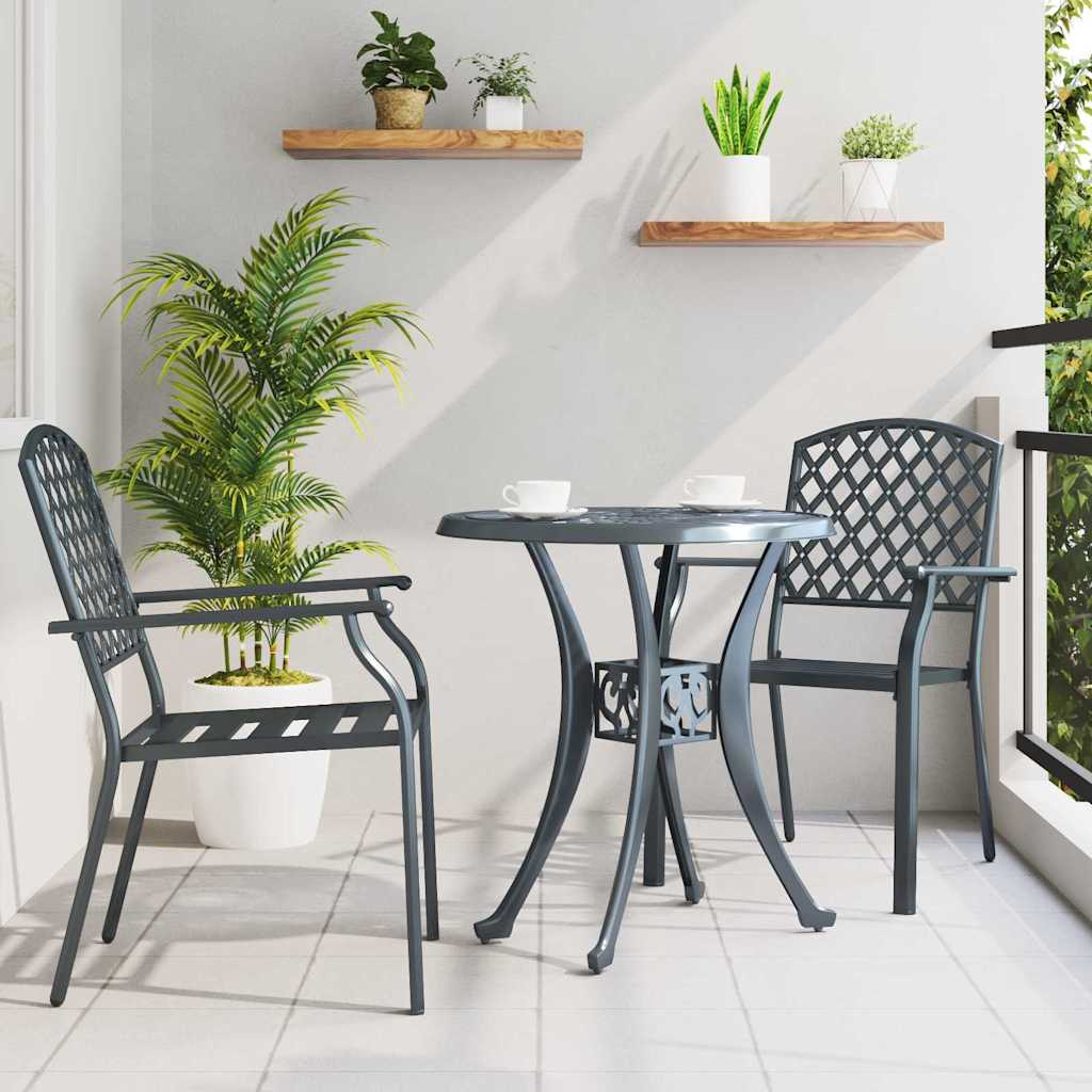Have Stol 2 pcs Antracit 56 x 65 x 89 cm Stål