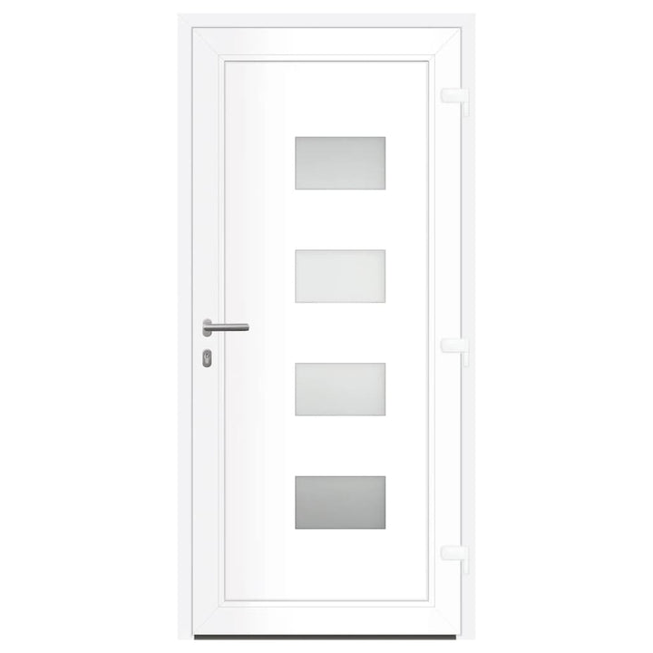 hoveddør 100x210 cm aluminium og PVC antracitgrå