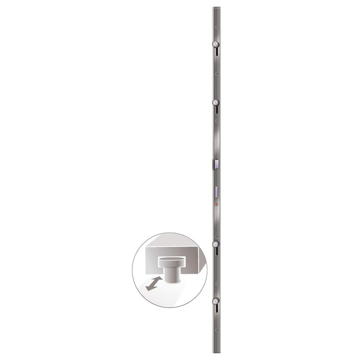 hoveddør 98x200 cm PVC hvid