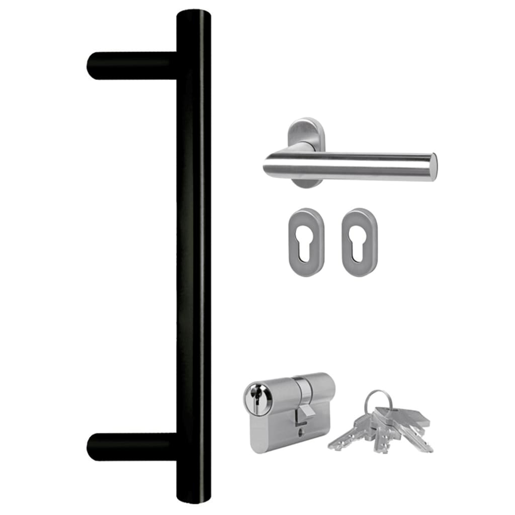 hoveddør 98x200 cm PVC hvid