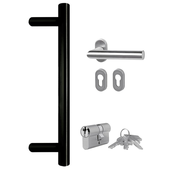 hoveddør 98x200 cm PVC hvid