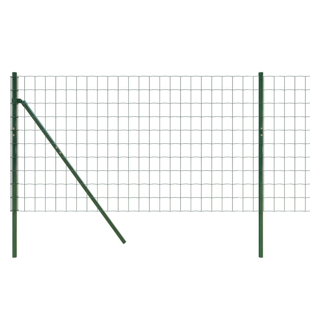 trådhegn 0,8x25 m galvaniseret stål grøn