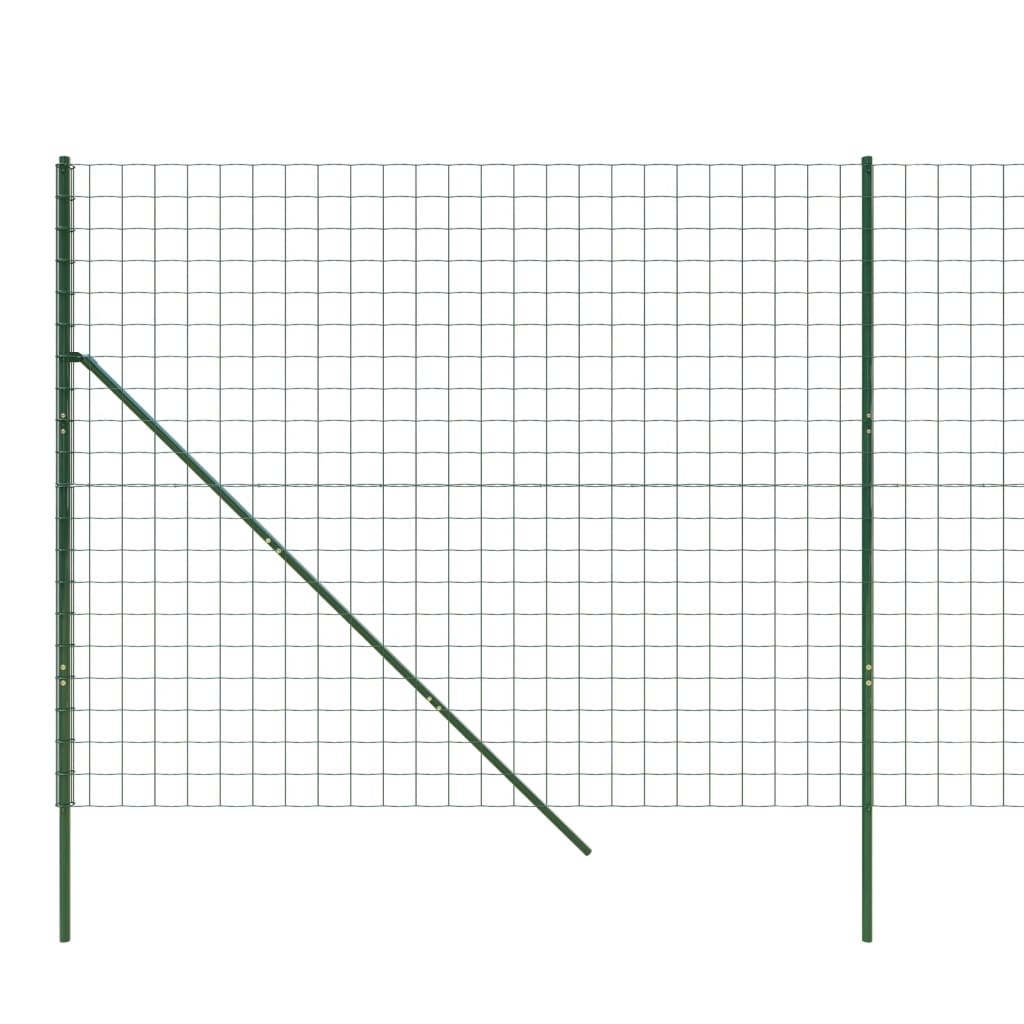 trådhegn 1,8x10 m galvaniseret stål grøn