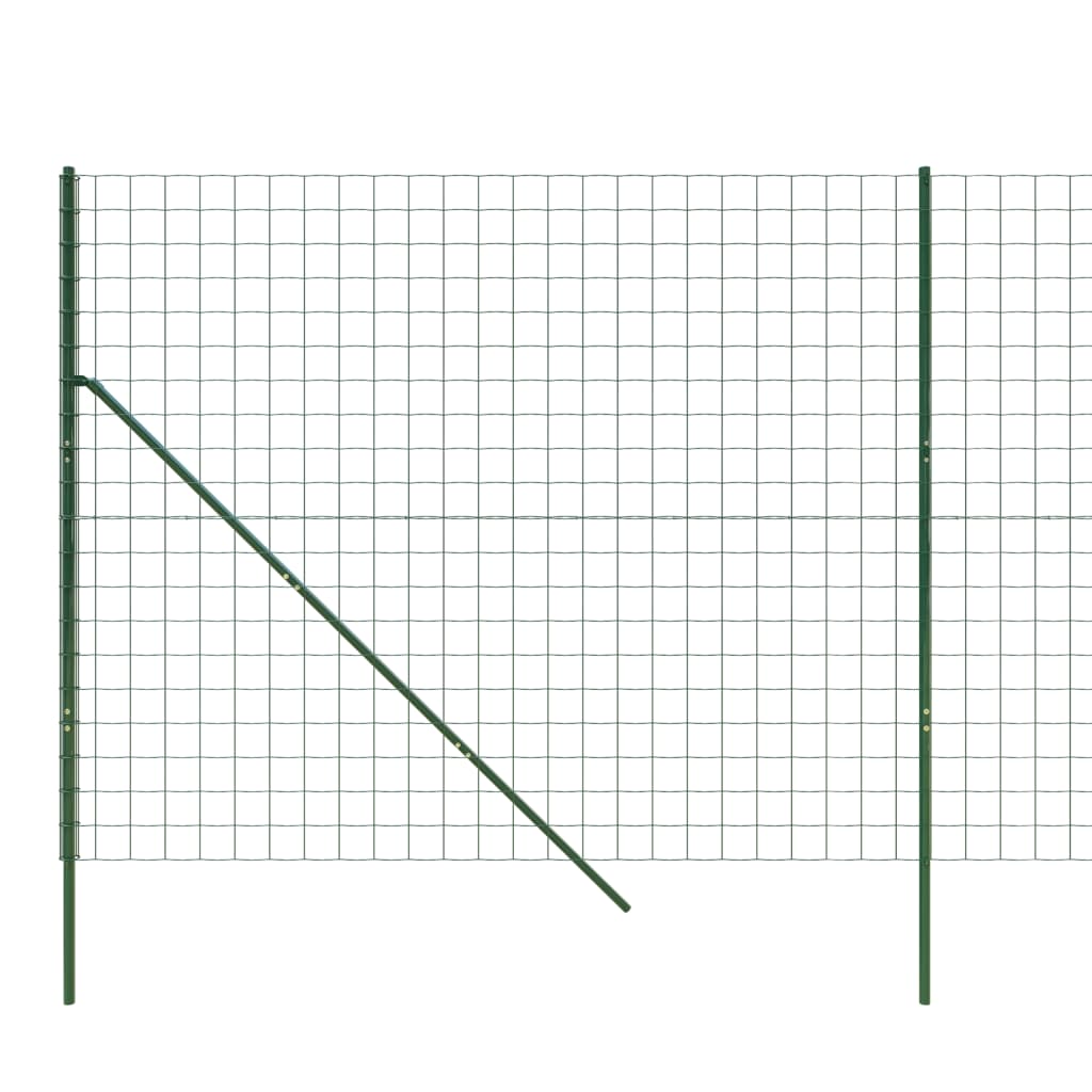 trådhegn 2x10 m galvaniseret stål grøn