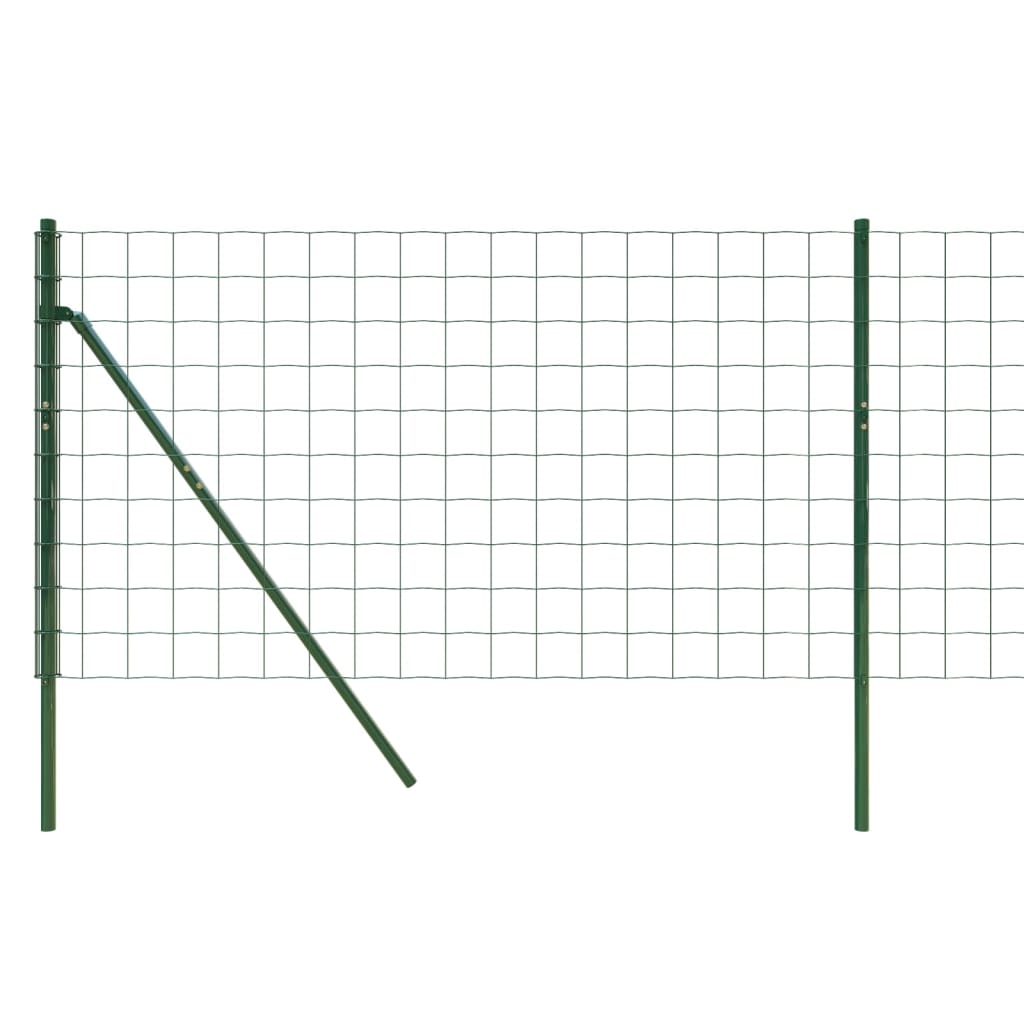 trådhegn 0,8x25 m galvaniseret stål grøn