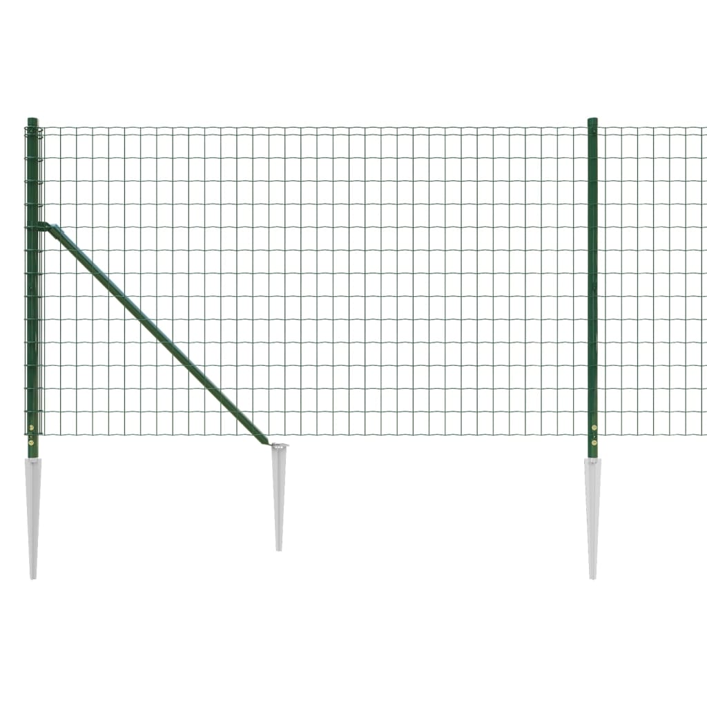 trådhegn med jordspyd 0,8x10 m grøn