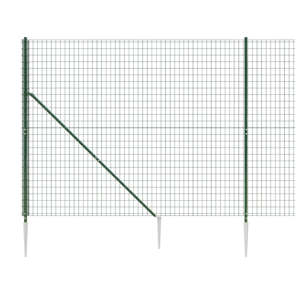 trådhegn med jordspyd 1,8x10 m grøn