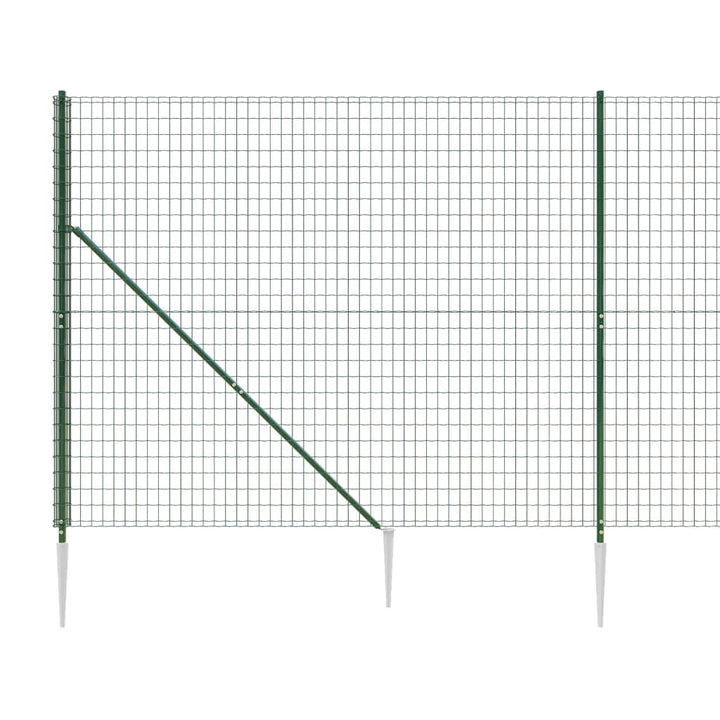 trådhegn med jordspyd 2x10 m grøn