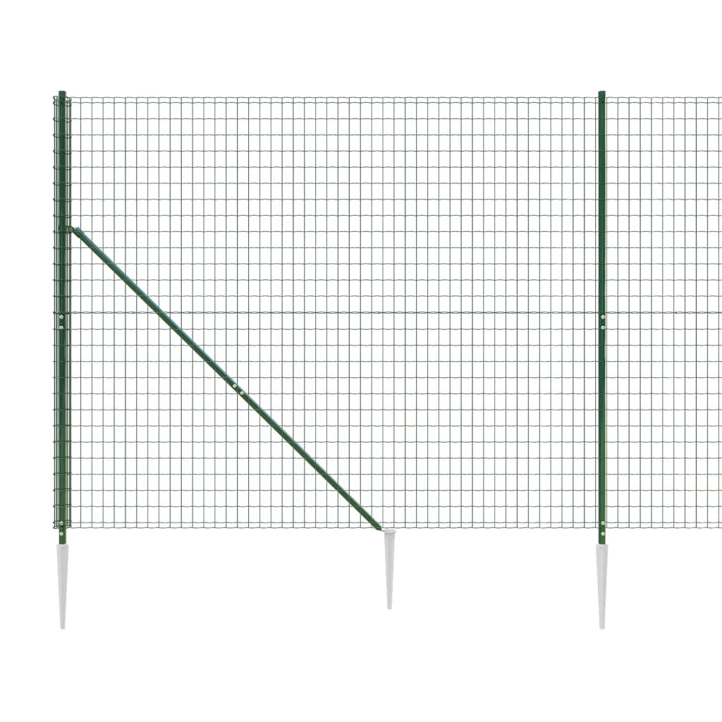 trådhegn med jordspyd 1,6x25 m grøn