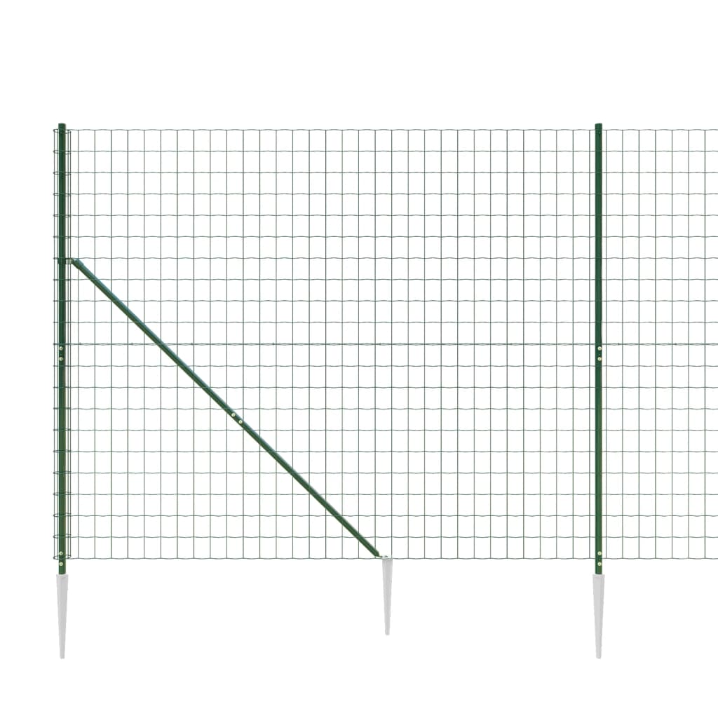 trådhegn med jordspyd 1,6x10 m grøn