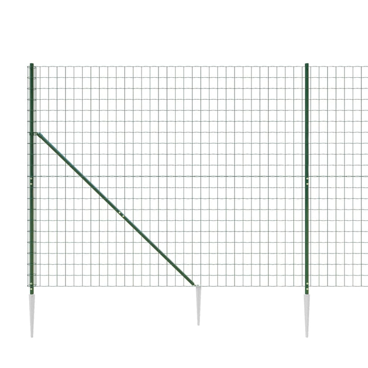 trådhegn med jordspyd 1,6x10 m grøn