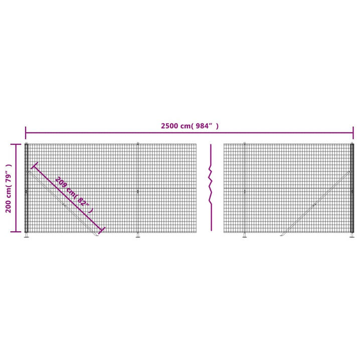 trådhegn med flange 2x25 m grøn