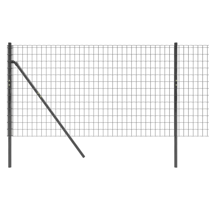 trådhegn 1,1x25 m galvaniseret stål antracitgrå