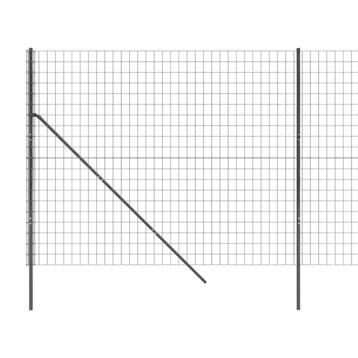 trådhegn 1,6x10 m galvaniseret stål antracitgrå