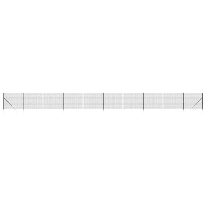 trådhegn med jordspyd 2,2x25 m antracitgrå