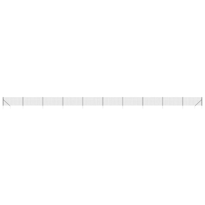 trådhegn med jordspyd 0,8x25 m antracitgrå