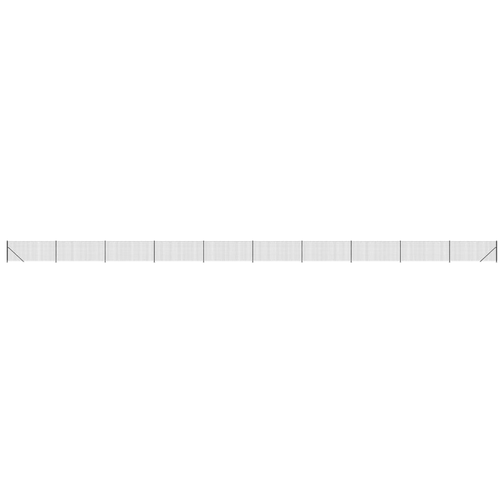 trådhegn med flange 1,1x25 m antracitgrå