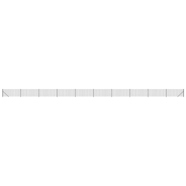 trådhegn med flange 1,1x25 m antracitgrå