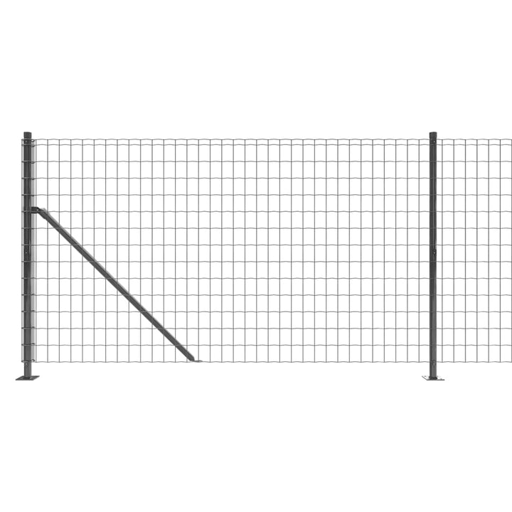 trådhegn med flange 1,1x25 m antracitgrå