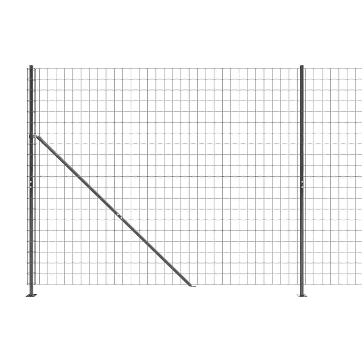 trådhegn med flange 1,4x25 m antracitgrå