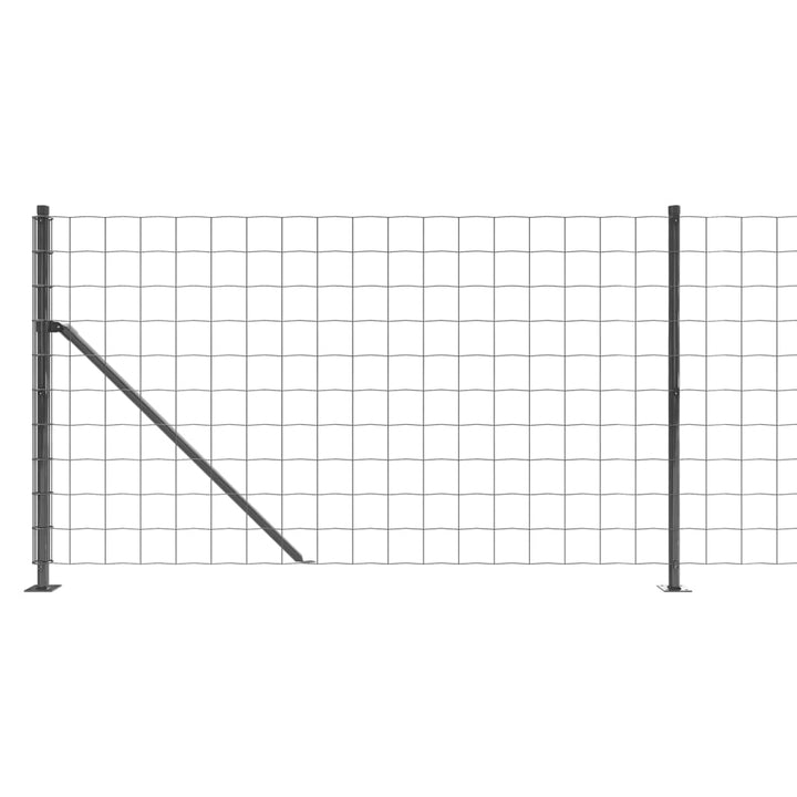 trådhegn med flange 1,1x25 m antracitgrå