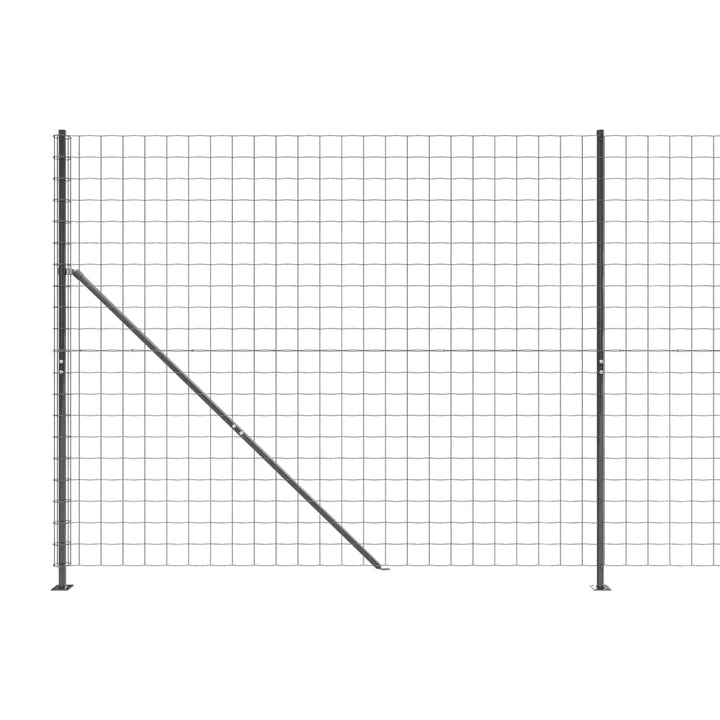 trådhegn med flange 1,4x25 m antracitgrå