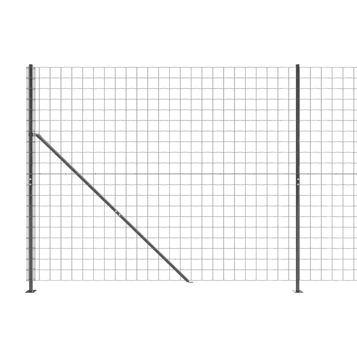 trådhegn med flange 1,8x25 m antracitgrå