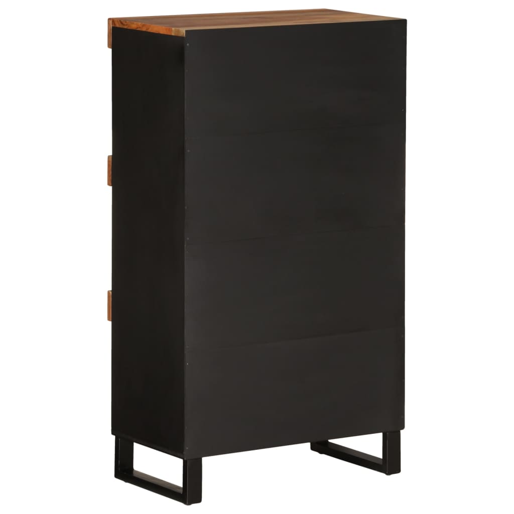 skab 60x33x107 cm massivt akacietræ