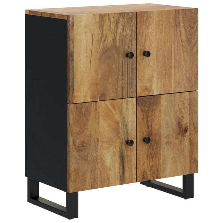 skænk med 4 låger 60x33x75 cm massivt mangotræ