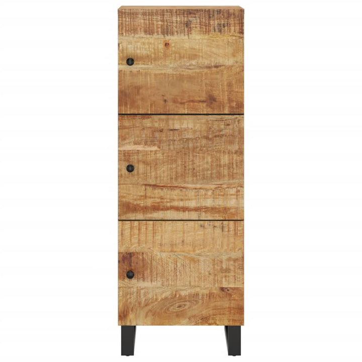 skab med 3 låger 40x33x110 cm massivt mangotræ og jern