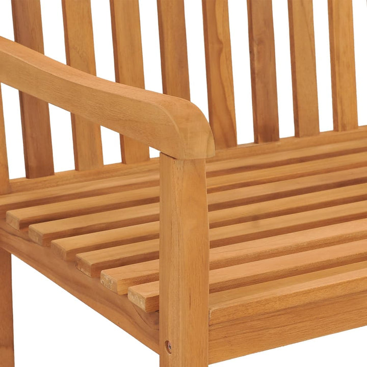 spisebordssæt til haven 3 dele massivt teaktræ
