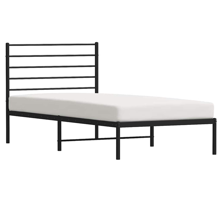 sengeramme med sengegavl 107x203 cm metal sort