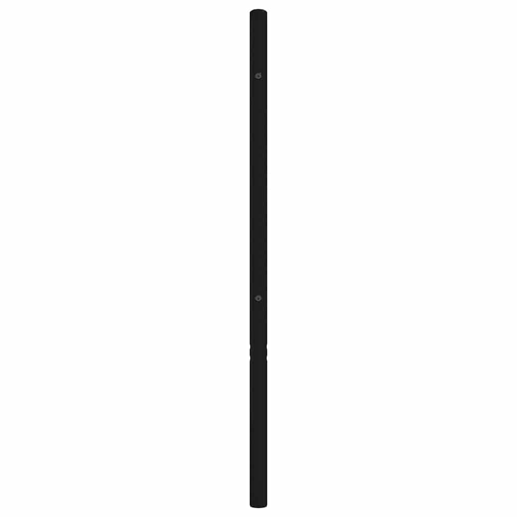 udskiftningsgavl 150 cm metal sort
