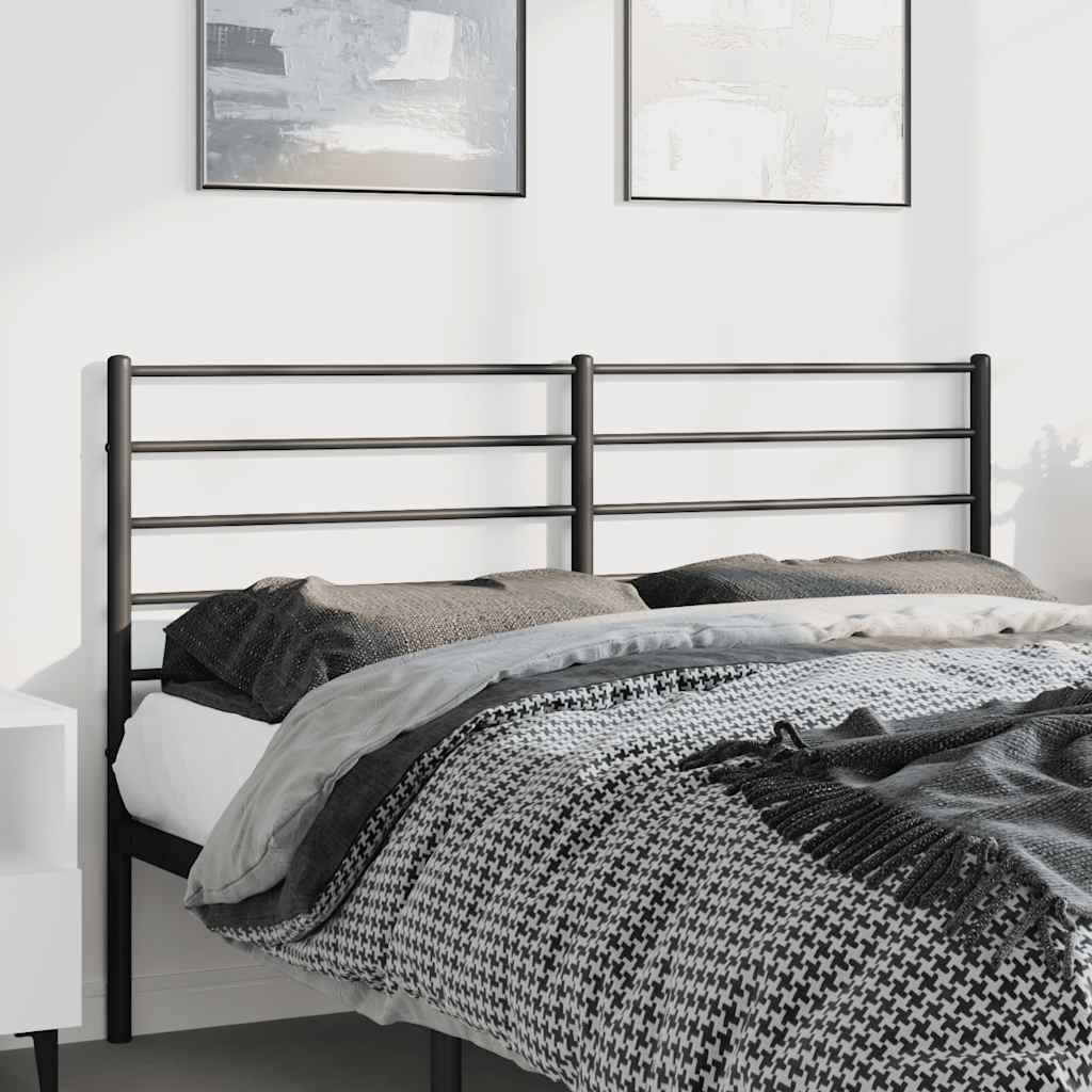 udskiftningsgavl 150 cm metal sort