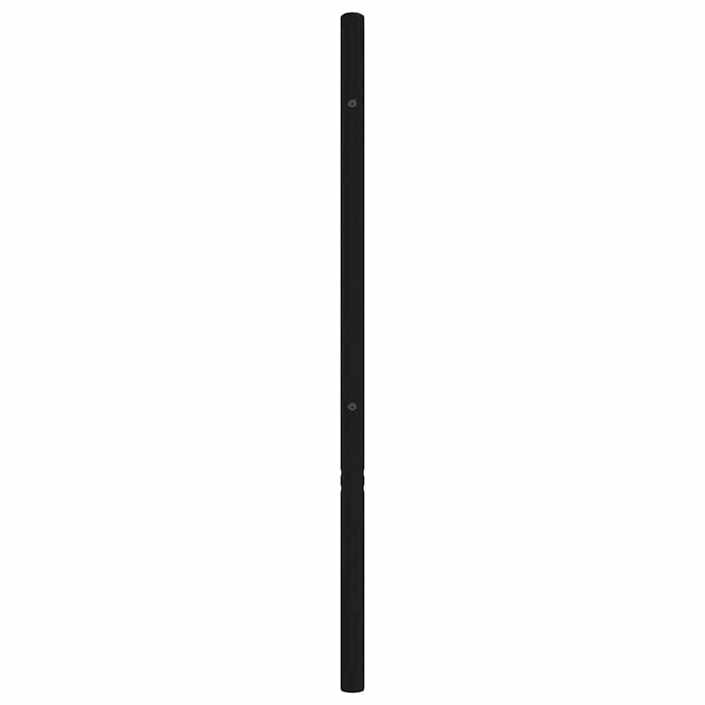 udskiftningsgavl 193 cm metal sort