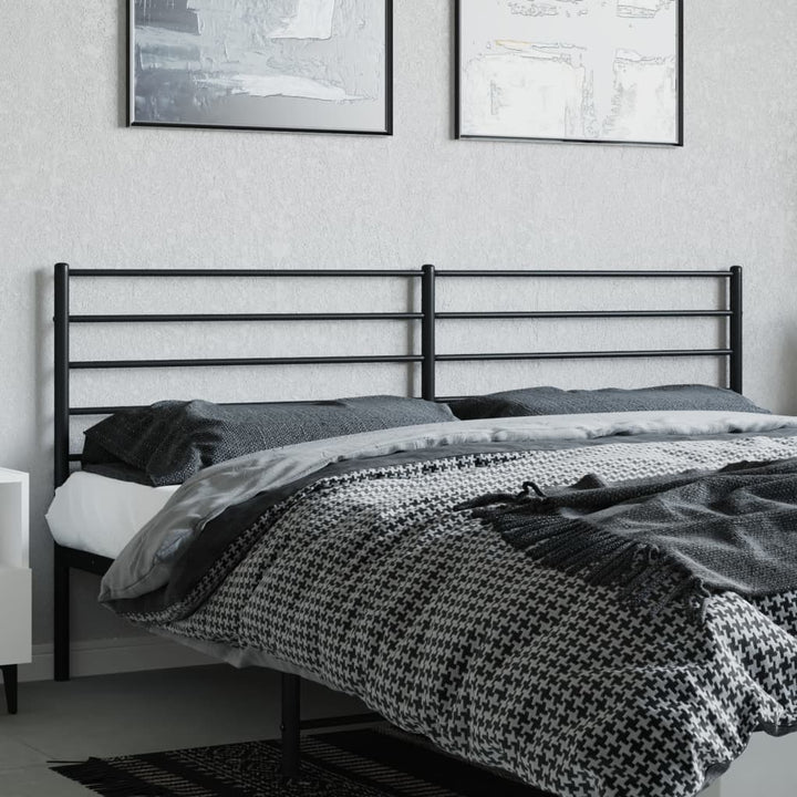 udskiftningsgavl 200 cm metal sort