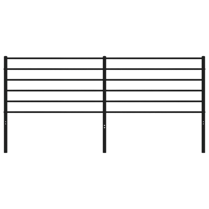 udskiftningsgavl 200 cm metal sort