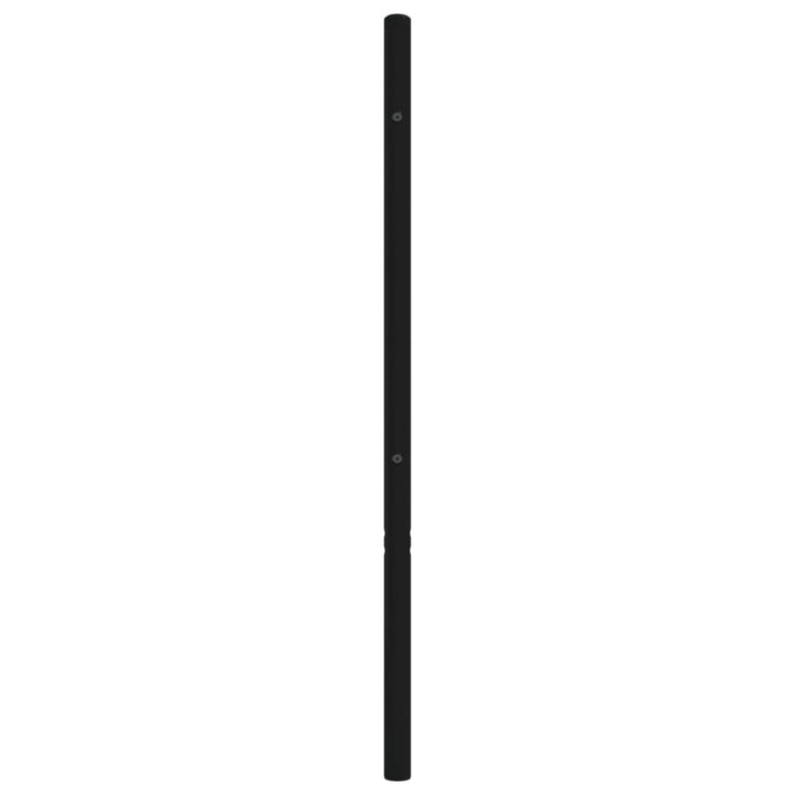 udskiftningsgavl 200 cm metal sort