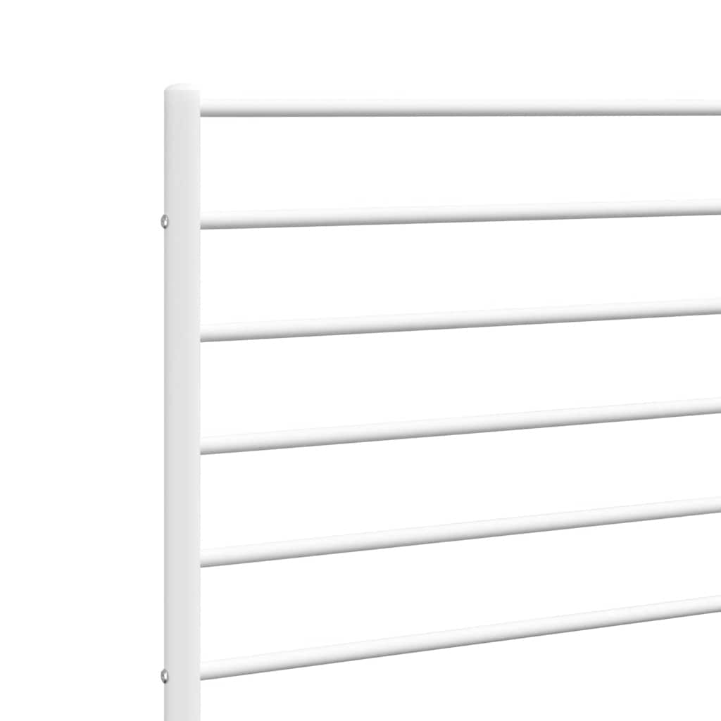 udskiftningsgavl 150 cm metal hvid